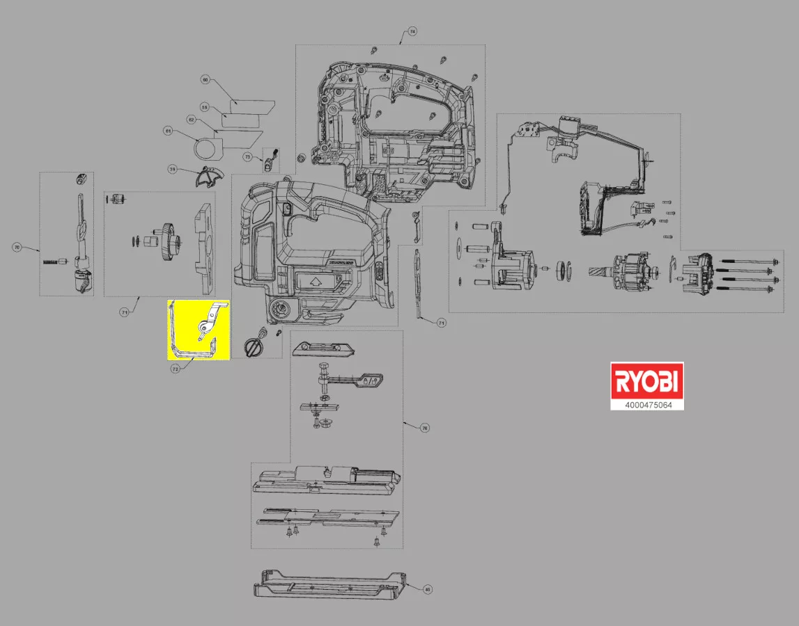 galet guide-lame réf. 5131042193 Ryobi